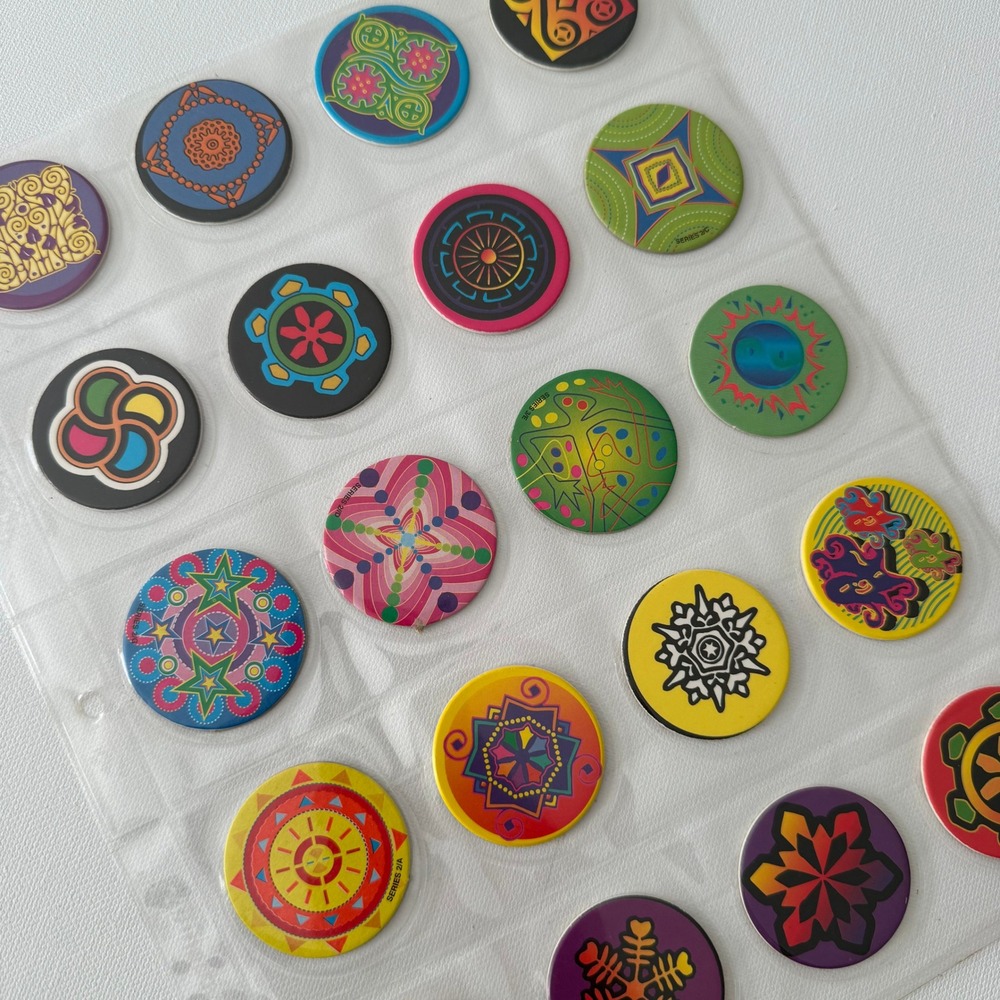 35 Vintage Slammer Whammers Milk Caps POGS‎ Lot Imperial Toy Corp 90s Retro Toys